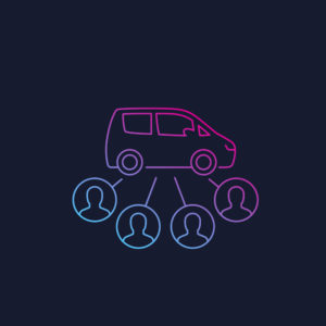 car-sharing service vector