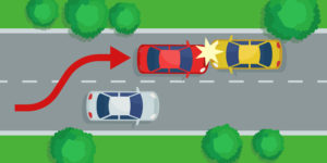 vector of an improper turns accident