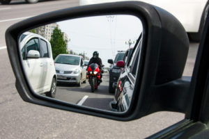 What percentage of motorcycle riders have accidents